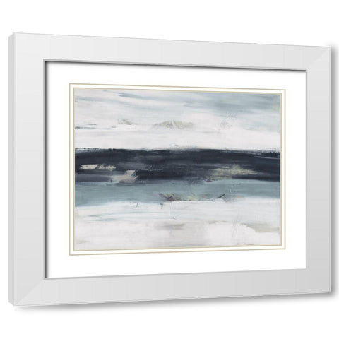 Above Us White Modern Wood Framed Art Print with Double Matting by Shapiro, Judith