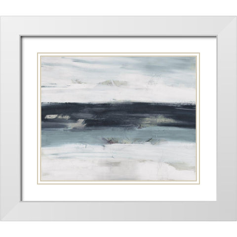 Above Us White Modern Wood Framed Art Print with Double Matting by Shapiro, Judith