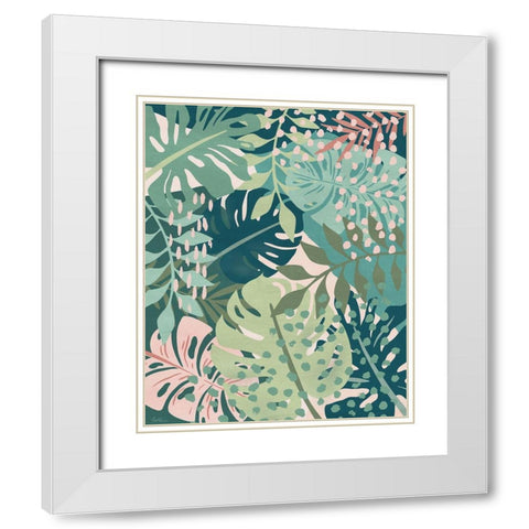 Island Tropics II White Modern Wood Framed Art Print with Double Matting by Carpentieri, Natalie