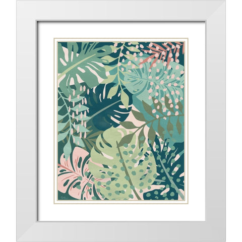 Island Tropics II White Modern Wood Framed Art Print with Double Matting by Carpentieri, Natalie