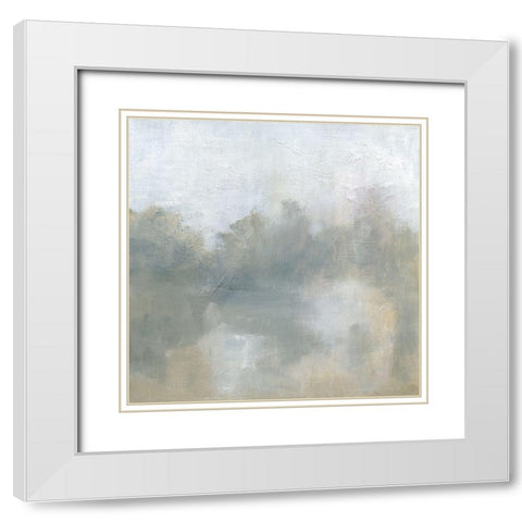 Soft Series White Modern Wood Framed Art Print with Double Matting by Robinson, Carol