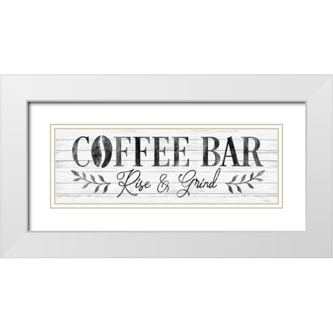 Coffee Bar White Modern Wood Framed Art Print with Double Matting by Carpentieri, Natalie