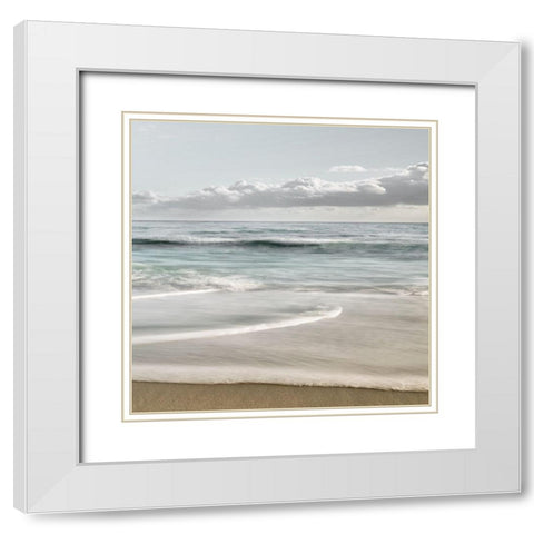 Whispering Sands White Modern Wood Framed Art Print with Double Matting by Delimont, Danita