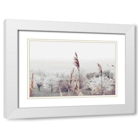 Breeze of Summer White Modern Wood Framed Art Print with Double Matting by Weisz, Irene
