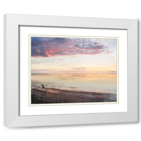 Endless Horizon White Modern Wood Framed Art Print with Double Matting by Weisz, Irene