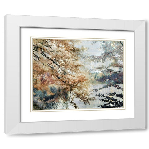 Spring Talking White Modern Wood Framed Art Print with Double Matting by Weisz, Irene
