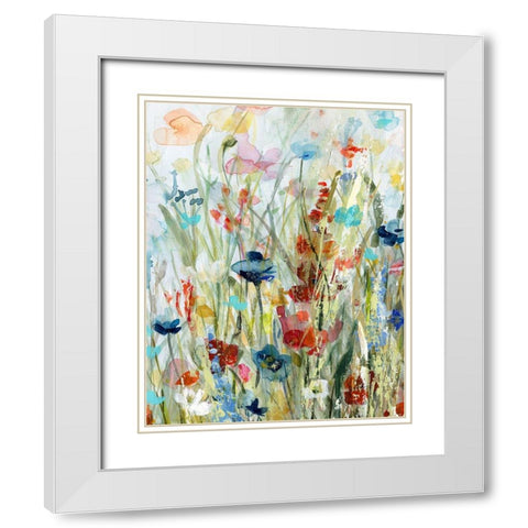 Bold Stroke of Nature White Modern Wood Framed Art Print with Double Matting by Robinson, Carol