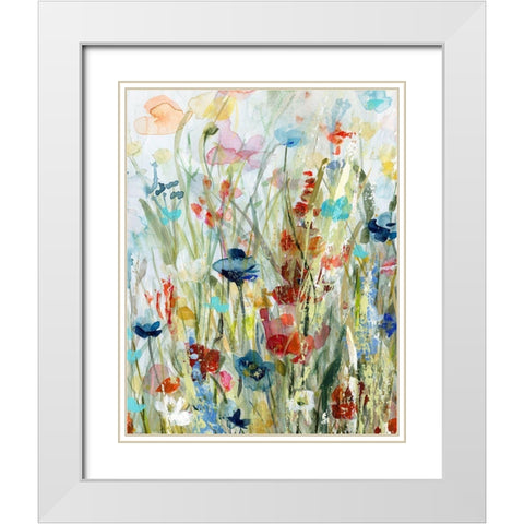 Bold Stroke of Nature White Modern Wood Framed Art Print with Double Matting by Robinson, Carol