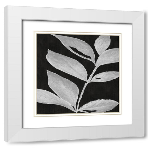Translucent Silhouette I White Modern Wood Framed Art Print with Double Matting by Tava Studios