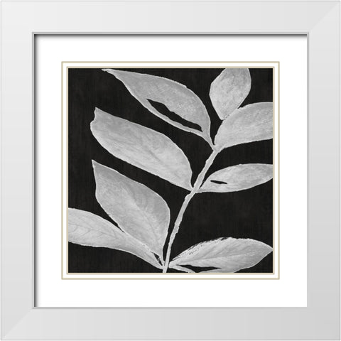 Translucent Silhouette I White Modern Wood Framed Art Print with Double Matting by Tava Studios