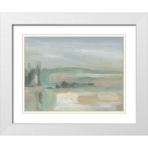 Whispers of Nature White Modern Wood Framed Art Print with Double Matting by Robinson, Carol