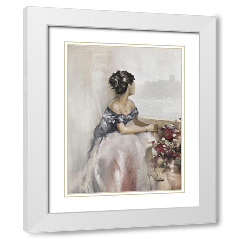 Romantic Soft Window White Modern Wood Framed Art Print with Double Matting by Orme, E. Anthony