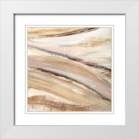 Debruce Way II White Modern Wood Framed Art Print with Double Matting by Jill, Susan