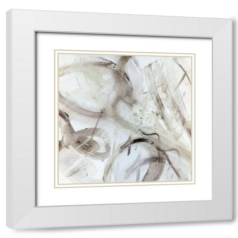 Walking In The Rain I White Modern Wood Framed Art Print with Double Matting by Jill, Susan