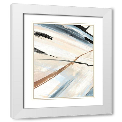 Dancing Wind Revisit II White Modern Wood Framed Art Print with Double Matting by Jill, Susan