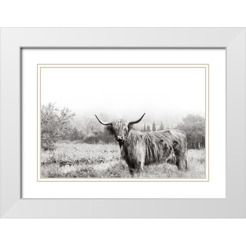 Highland Crossing White Modern Wood Framed Art Print with Double Matting by Delimont, Danita