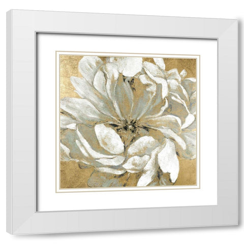 Emerging Bloom I White Modern Wood Framed Art Print with Double Matting by Robinson, Carol