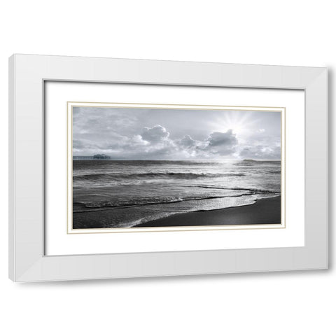 Eastern Winds White Modern Wood Framed Art Print with Double Matting by Calascibetta, Mike