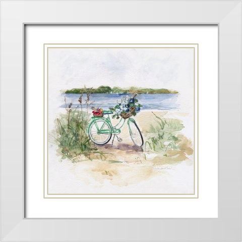Summer Ride I White Modern Wood Framed Art Print with Double Matting by Swatland, Sally