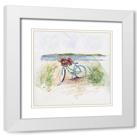 Summer Ride II White Modern Wood Framed Art Print with Double Matting by Swatland, Sally