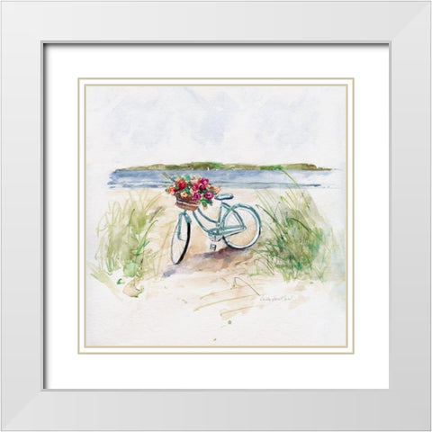 Summer Ride II White Modern Wood Framed Art Print with Double Matting by Swatland, Sally