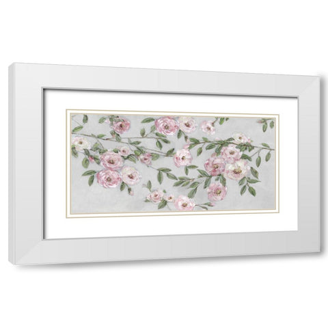 First Blooms White Modern Wood Framed Art Print with Double Matting by Swatland, Sally