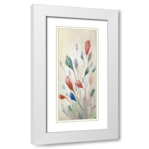 Afternoon Aire II White Modern Wood Framed Art Print with Double Matting by Nan