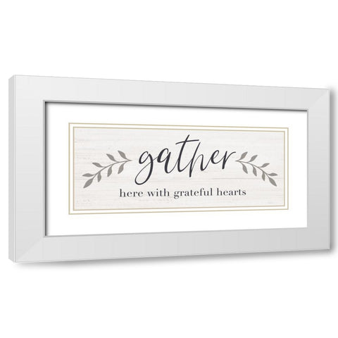 Grateful White Modern Wood Framed Art Print with Double Matting by Carpentieri, Natalie