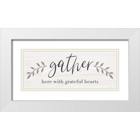 Grateful White Modern Wood Framed Art Print with Double Matting by Carpentieri, Natalie