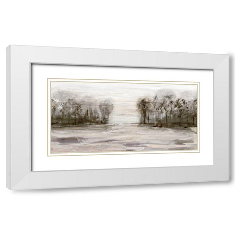 Near Graham Mountain White Modern Wood Framed Art Print with Double Matting by Jill, Susan