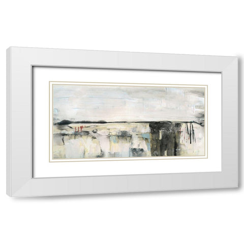 Valley View II White Modern Wood Framed Art Print with Double Matting by Jill, Susan