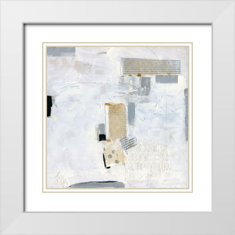 Random Play I White Modern Wood Framed Art Print with Double Matting by Swatland, Sally