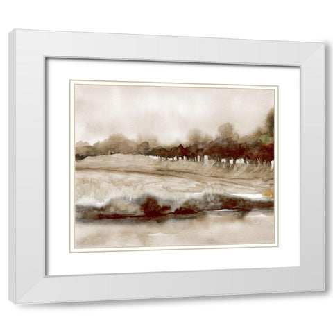 Season of Fall White Modern Wood Framed Art Print with Double Matting by Robinson, Carol