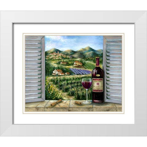 Tuscan Red and Vineyard White Modern Wood Framed Art Print with Double Matting by Dunlap, Marilyn