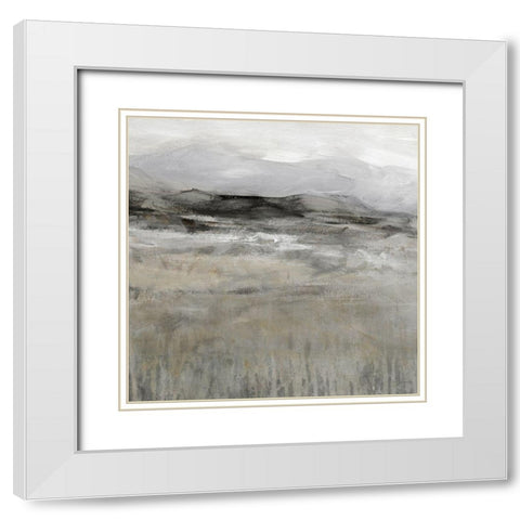 Pale Grasses II White Modern Wood Framed Art Print with Double Matting by Robinson, Carol