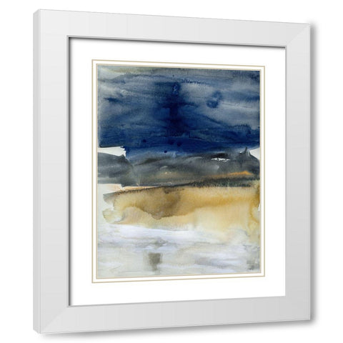 Golden Hour Shadows I White Modern Wood Framed Art Print with Double Matting by Jill, Susan