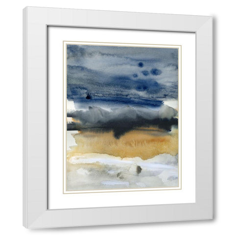 Golden Hour Shadows II White Modern Wood Framed Art Print with Double Matting by Jill, Susan