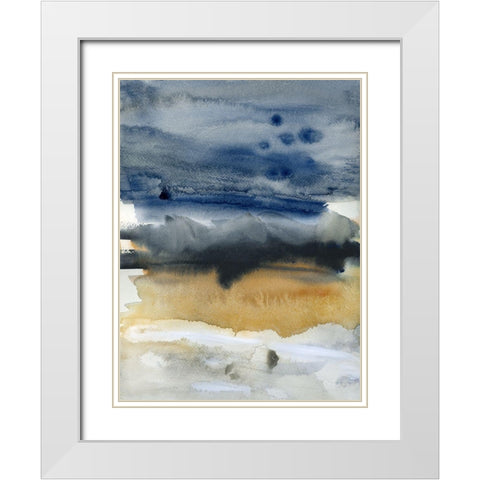 Golden Hour Shadows II White Modern Wood Framed Art Print with Double Matting by Jill, Susan