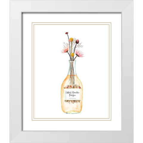 Catskill Mountain Bourbon White Modern Wood Framed Art Print with Double Matting by Jill, Susan