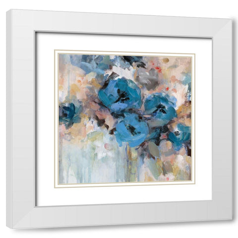 Saturated Garden White Modern Wood Framed Art Print with Double Matting by Robinson, Carol