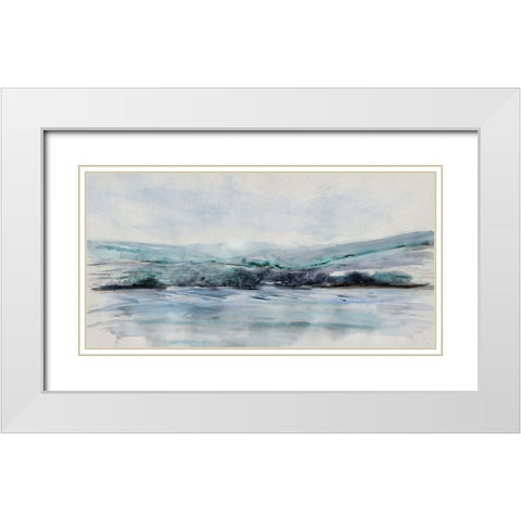 Beech Mountain White Modern Wood Framed Art Print with Double Matting by Jill, Susan
