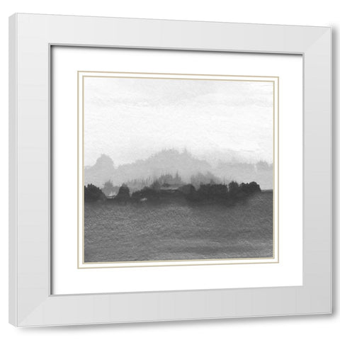 Slauson View I White Modern Wood Framed Art Print with Double Matting by Jill, Susan