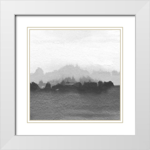 Slauson View I White Modern Wood Framed Art Print with Double Matting by Jill, Susan