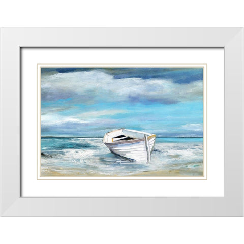 Classic Coast White Modern Wood Framed Art Print with Double Matting by Robinson, Carol