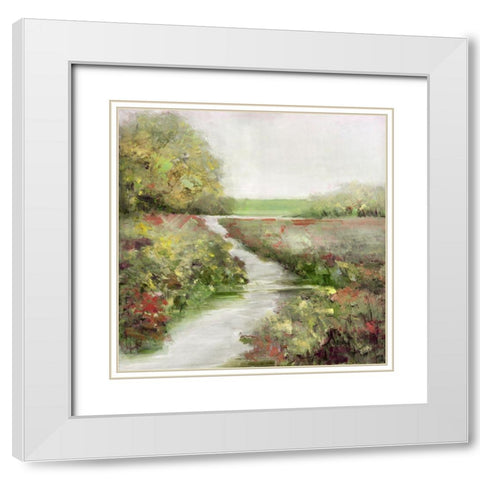 Fall Magic White Modern Wood Framed Art Print with Double Matting by Swatland, Sally