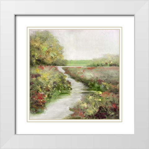 Fall Magic White Modern Wood Framed Art Print with Double Matting by Swatland, Sally