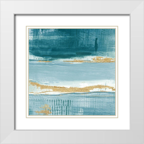 Cool Spring I White Modern Wood Framed Art Print with Double Matting by Jill, Susan