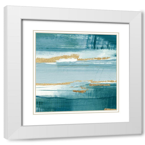 Cool Spring III White Modern Wood Framed Art Print with Double Matting by Jill, Susan