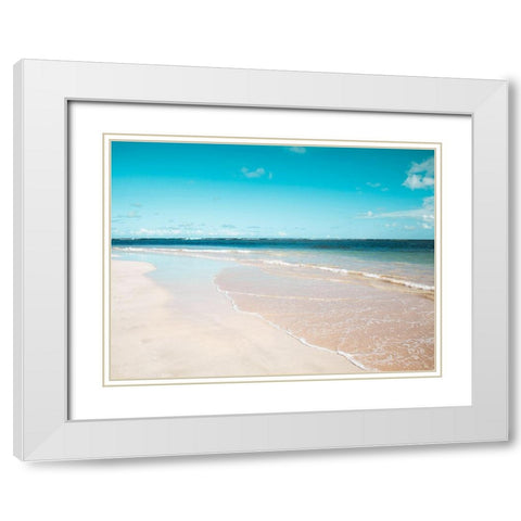 Sugar Sand White Modern Wood Framed Art Print with Double Matting by Delimont, Danita