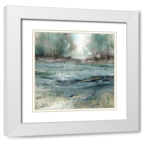 Wooded Sanctuary White Modern Wood Framed Art Print with Double Matting by Robinson, Carol